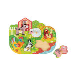 Puzzle happy farm en bois 18 � 36 mois