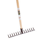 Rteau forg marron  14 dents botanic - 150 cm