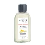 Recharge bouquet parfum� coloris transparent senteur �clat de rhubarbe lampe berger -