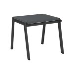 Repose pieds coloris gris en aluminium