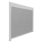 Rideau pour pergolas autoporte coloris blanc - 300 cm