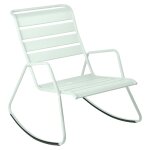 Rocking chair en acier vert menthe glaciale fermob monceau - 68 x 78 x 88 cm