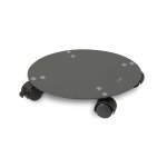 Roule - plante design rond en acier gris anthracite louis moulin basics - � 40 cm