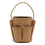 Sac seau en toile caramel