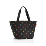 Sac shopper taille m noir  pois colors 51x30, 5x26 cm