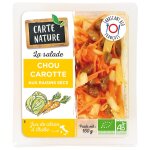 Salade chou carottes et raisins secs carte nature - 160 g Salade chou carottes et raisins secs carte nature - 160 g