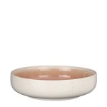 Saladier en cramique rose lucco -  22 cm