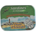 Sardines eckmuhl  l huile d olive vierge extra en boite de 135 g