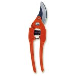 S�cateur professionnel acier embouti et t�te �troite orange 23 cm