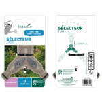 Slecteur 2 sorties avec embouts automatiques femelles 20 x 27 mm