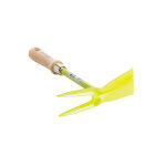Serfouette fleurs panne + fourche vert anis