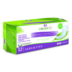 Serviette normale pour incontinence organyc - 12 pi�ces