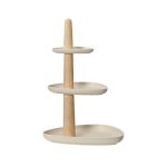 Serviteur 3 plateaux coloris marron en fibre de bambou - 45 x 35 x 30 cm Serviteur 3 plateaux coloris marron en fibre de bambou - 45 x 35 x 30 cm