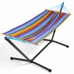Set support et hamac metalik coloris multicolore en métal et polypropylène jobek hama Set support et hamac metalik coloris multicolore en métal et polypropylène jobek hama