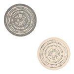 Set de table rond en papier coloris gris - Ø 38 cm Set de table rond en papier coloris gris - Ø 38 cm