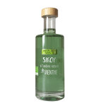 Sirop ar�me naturel de menthe bio savor & sens - bouteille 25 cl