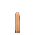 Soliflore xandra coloris marron en verre -  10 cm