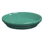 Soucoupe de pot en terre cuite �maill�e vert amande decolines - � 12 cm