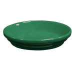 Soucoupe de pot en terre cuite �maill�e vert forest decolines - � 17 cm
