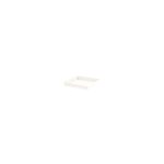 Soucoupe toscane carree blanc l26, 7x l26, 7x h3 cm