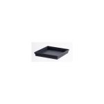 Soucoupe toscane carr�e gris anthracite l32, 6x l32, 6x h4, 9 cm