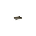 Soucoupe toscane carree taupe l26, 7x l26, 7x h3 cm