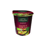 Soupe asia aux lgumes et nouilles bio en bol rouge de 55 g
