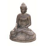 Statue de jardin bouddha assis h 30 cm