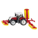 Steyr avec combinaison de faucheuses pttinger siku - echelle 1 / 64e
