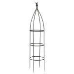Structure d�corative birdy obelisk, coloris noir, h 150 cm