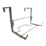 Support balconnire universel ergonomique en mtal gris souris 35 cm