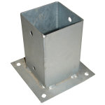 Support de fixation pour poteau  fixer en acier galvanis 7x7 cm