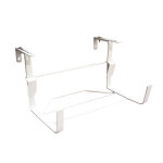 Support de jardinire universel large en mtal blanc 35 cm