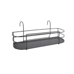 Support de plantes pour balcon et fentre en acier anthracite louis moulin - 60 x 24,