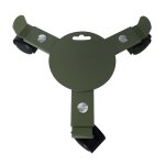 Support de pot à 3 roulettes extensible en acier vert kaki louis moulin - 27 / 37 cm Support de pot à 3 roulettes extensible en acier vert kaki louis moulin - 27 / 37 cm