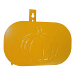 Support tuyau mtal mural citrouille orange