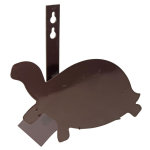 Support tuyau mtal mural tortue marron