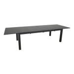 Table en aluminium graphite caméline ii - 220 / 320 x 110 cm Table en aluminium graphite caméline ii - 220 / 320 x 110 cm