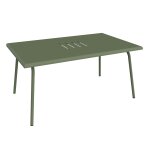 Table basse en acier vert cactus fermob monceau - 57 x 92 x 45 cm