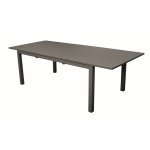Table caméline à rallonge coloris café 130 / 180 x 84 x 74 cm Table caméline à rallonge coloris café 130 / 180 x 84 x 74 cm