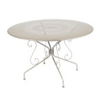 Table de jardin ronde montmartre fermob muscade d 117 cm