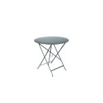Table de jardin ronde pliante bistro fermob gris orage 77 x h 74 cm