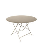 Table de jardin ronde pliante bistro fermob musade 117 x 74 cm