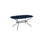 Table opra + fermob bleu abysse l160xl90xh74