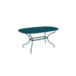 Table opra + fermob bleu acapulco l160xl90xh74
