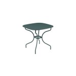 Table op�ra + fermob gris orage l82xl82xh74