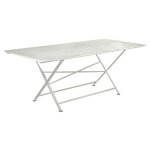 Table pliante en acier gris argile fermob cargo - 190 x 90 x 74 cm Table pliante en acier gris argile fermob cargo - 190 x 90 x 74 cm