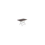 Table pliante bistro fermob en acier coloris gris orage 77 x 57 x 74 cm