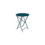 Table pliante bistro fermob bleu acapulco Ø60xh74 Table pliante bistro fermob bleu acapulco Ø60xh74