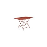 Table pliante bistro fermob ocre rouge l117xl57xh74